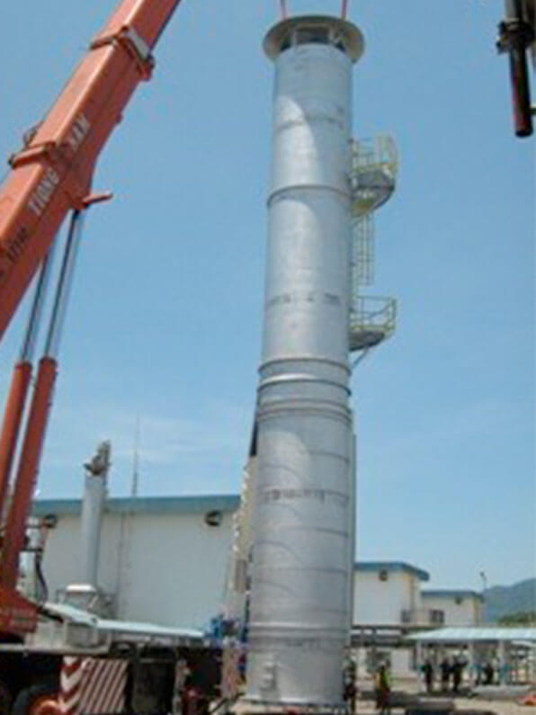 Heat Recovery Steam Generator (HRSG) Boiler at Kertih Compressor Station HRSG Stack Erection